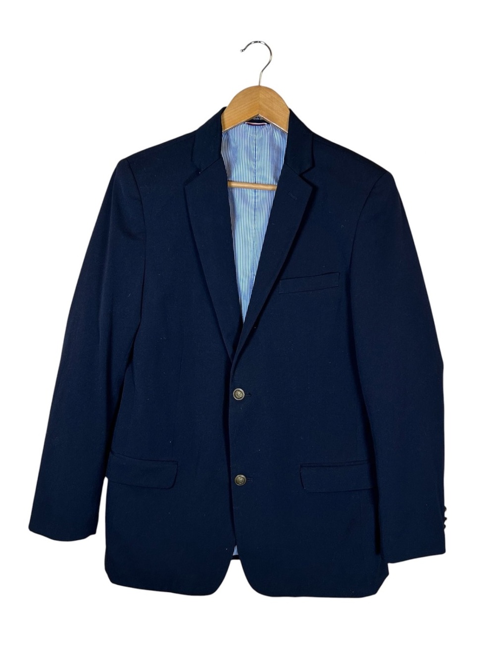 Tommy Hilfiger Mens Modern fit Sport Coat Blazer Sz 20 Navy Blue Solid #278